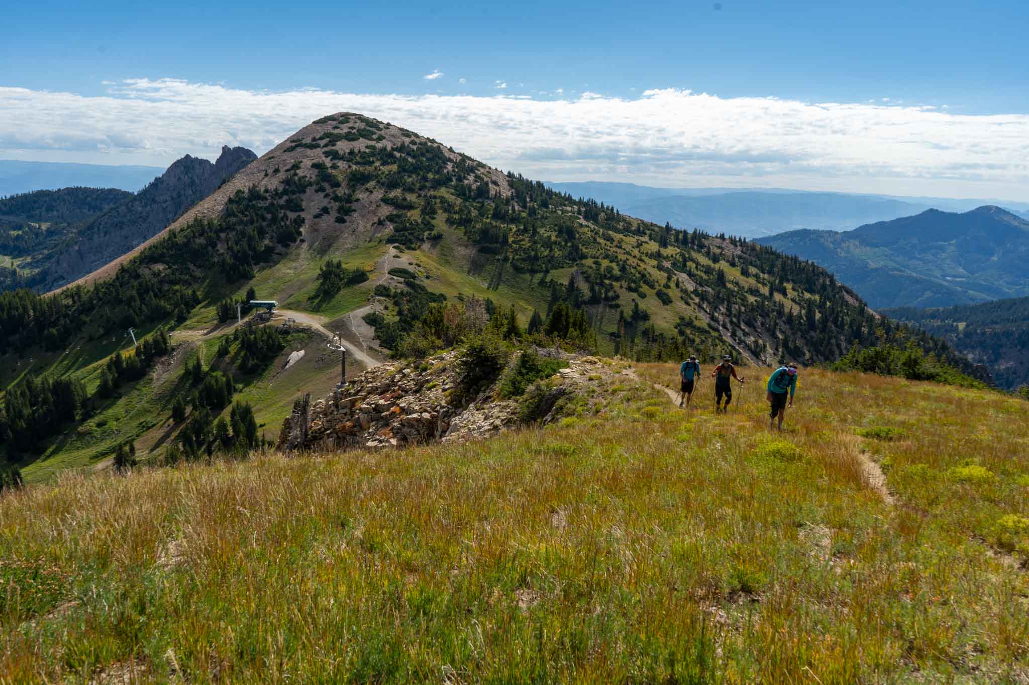 Heading up Baldy from Sugarloaf