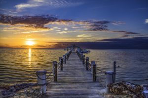 Florida Keys Islamorada Fishing Boat Sunrise