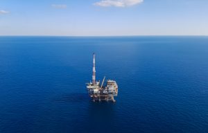 Oil rig off the Louisiana coast