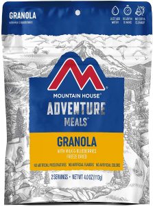 Mountain House Granola with Milk & Blueberries