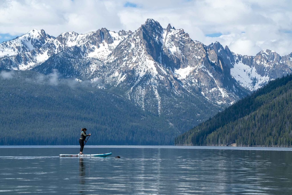 Paddleboarding Redfish Lake, Idaho