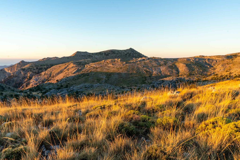 The first point in the hike where you can see Pico Torrecilla