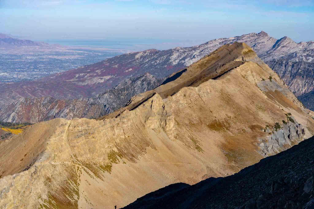 Views looking North towards Salt Lake City and Lone Peak